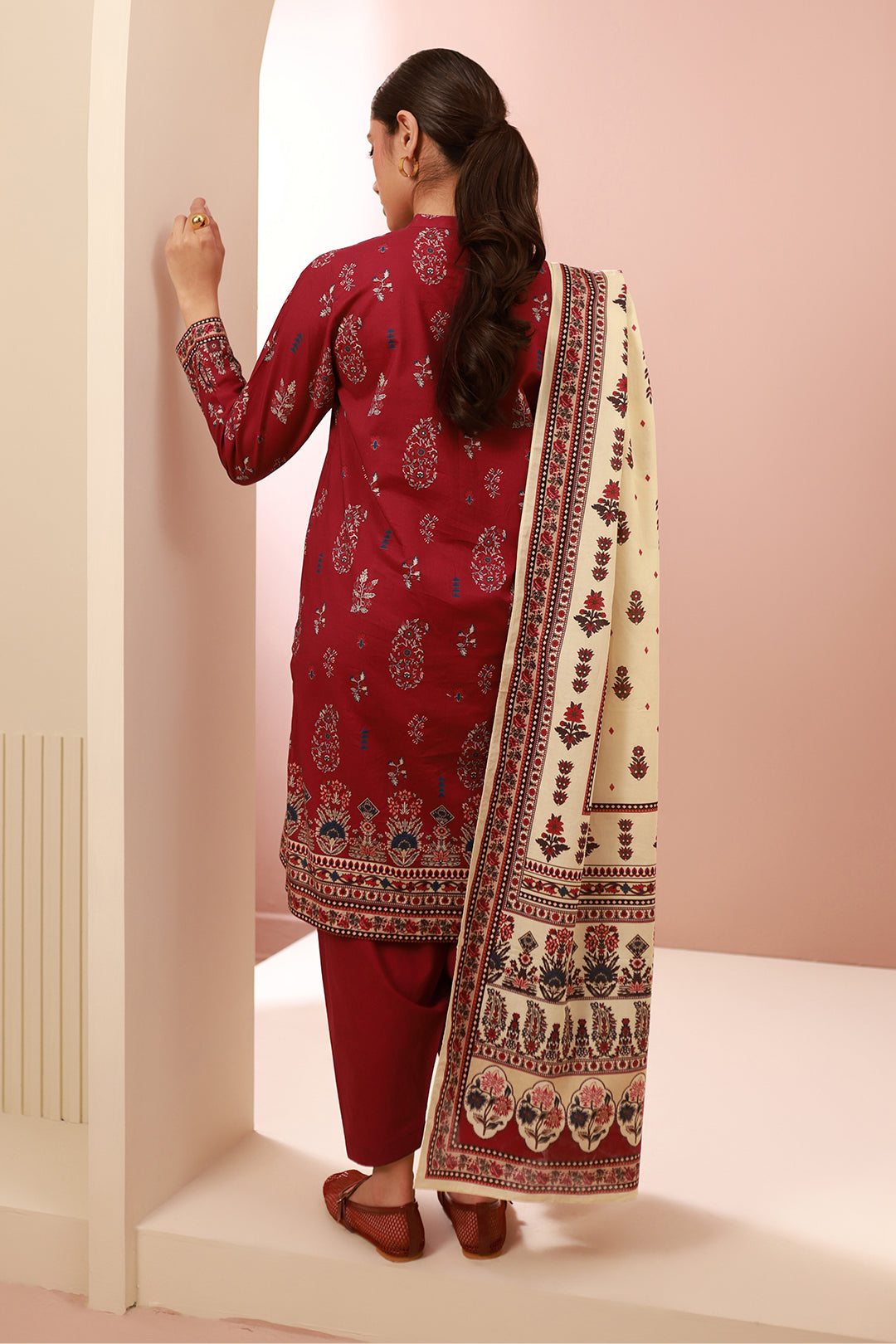 Zellbury | Unstitched 3 Piece Cambric | Shirt Shalwar Dupatta - 0625 - by - Libasekhas UK - Registered Vendor of : Zellbury Women - 100% Original Designer Dresss