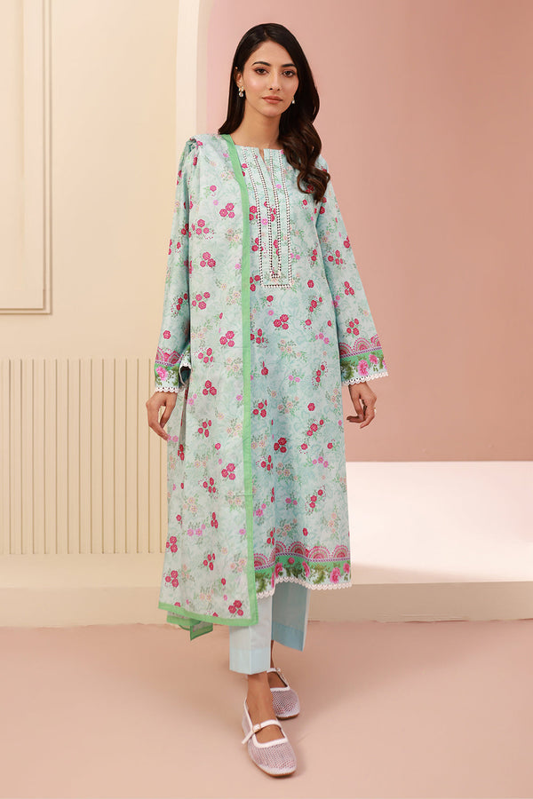 Zellbury | Unstitched 3 Piece Cambric | Shirt Shalwar Dupatta - 0629 - by - Libasekhas UK - Registered Vendor of : Zellbury Women - 100% Original Designer Dresss