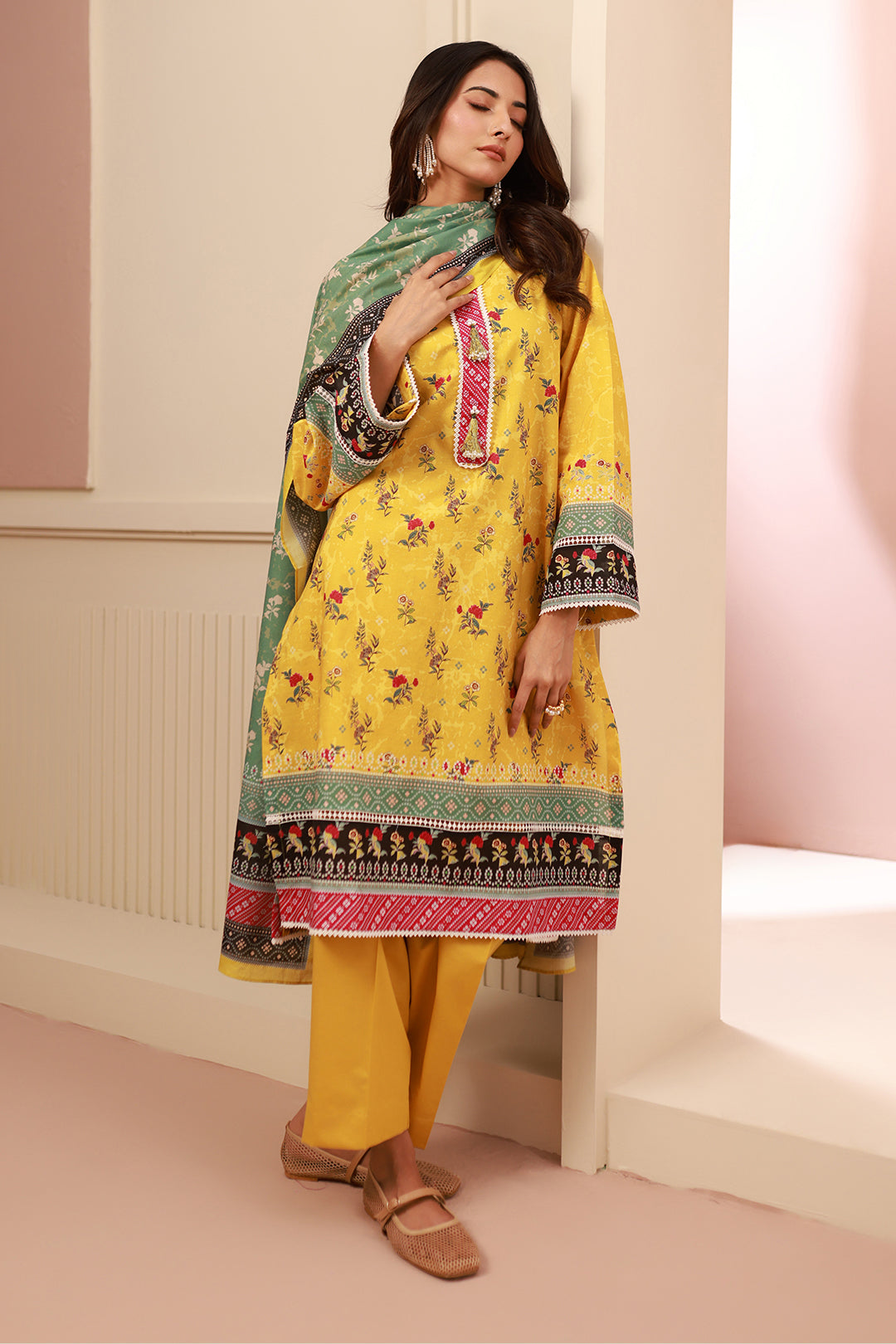 Zellbury | Unstitched 3 Piece Cambric | Shirt Shalwar Dupatta - 0631 - by - Libasekhas UK - Registered Vendor of : Zellbury Women - 100% Original Designer Dresss
