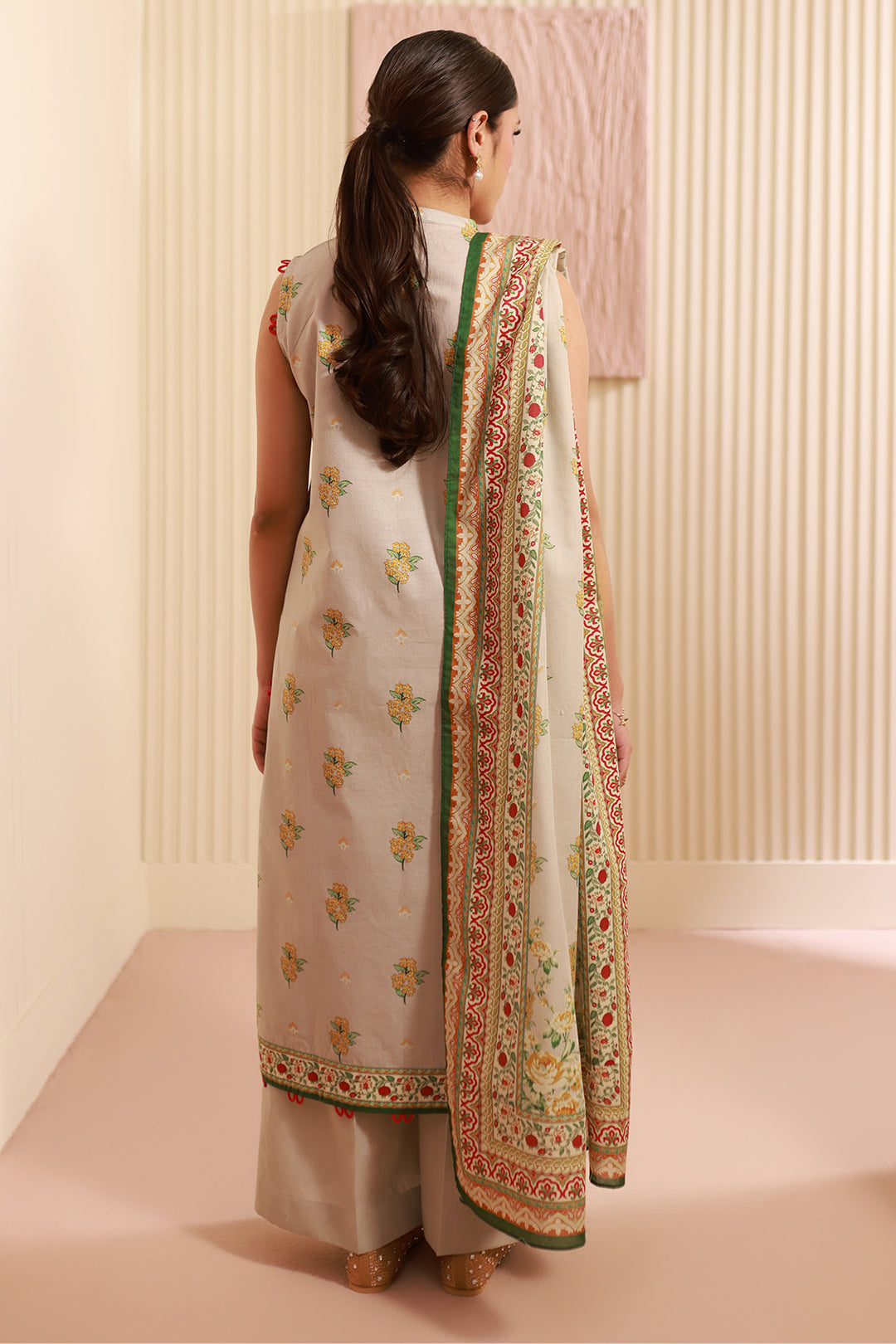 Zellbury | Unstitched 3 Piece Cambric | Shirt Shalwar Dupatta - 0633 - by - Libasekhas UK - Registered Vendor of : Zellbury Women - 100% Original Designer Dresss