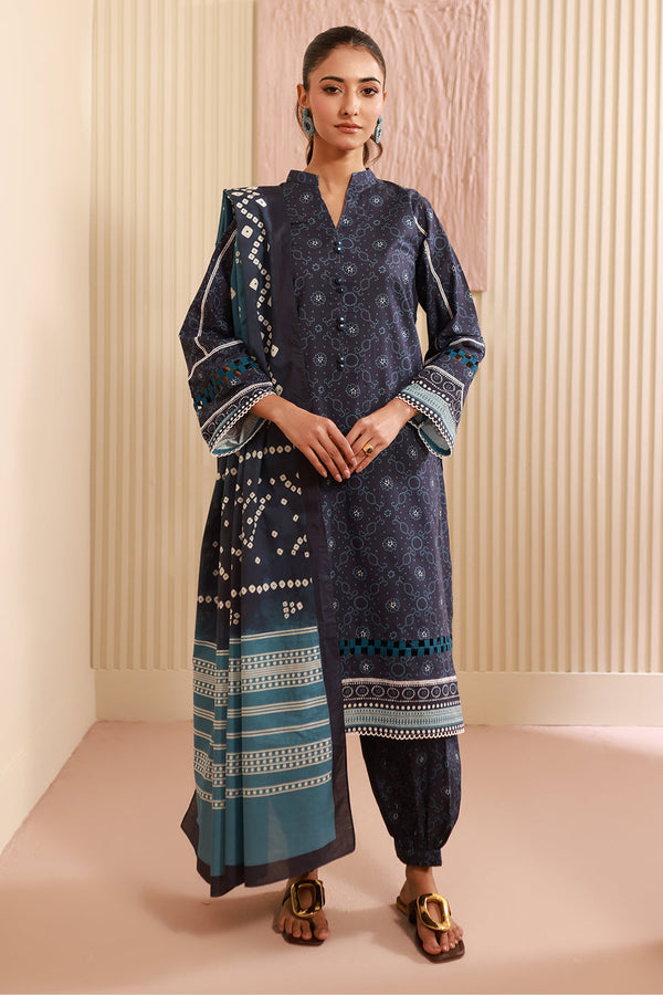 Zellbury | Unstitched 3 Piece Cambric | Shirt Shalwar Dupatta - 0642 - by - Libasekhas UK - Registered Vendor of : Zellbury Women - 100% Original Designer Dresss