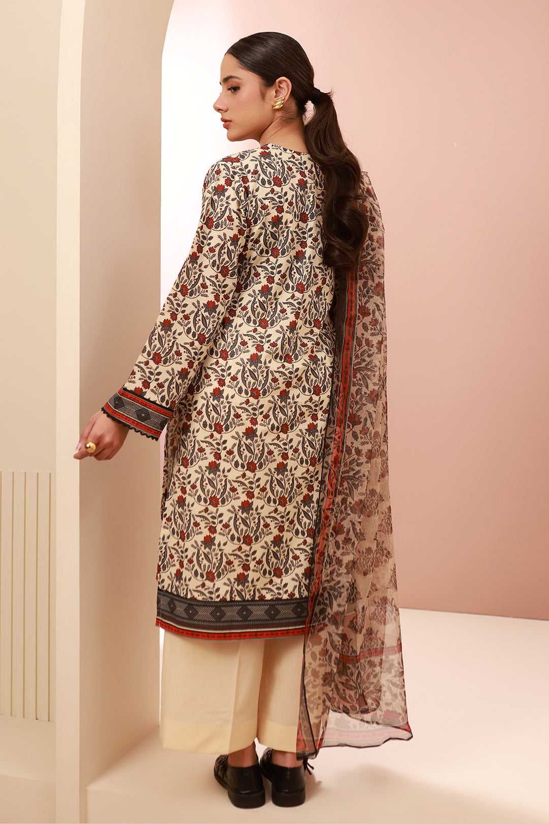 Zellbury | Unstitched 3 Piece Cambric | Shirt Shalwar Dupatta - 0658 - by - Libasekhas UK - Registered Vendor of : Zellbury Women - 100% Original Designer Dresss