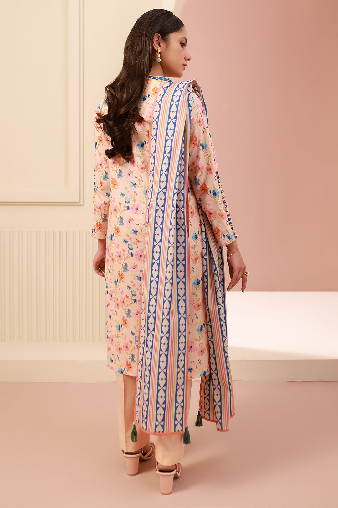 Zellbury | Unstitched 3 Piece Cambric | Shirt Shalwar Dupatta - 0664 - by - Libasekhas UK - Registered Vendor of : Zellbury Women - 100% Original Designer Dresss