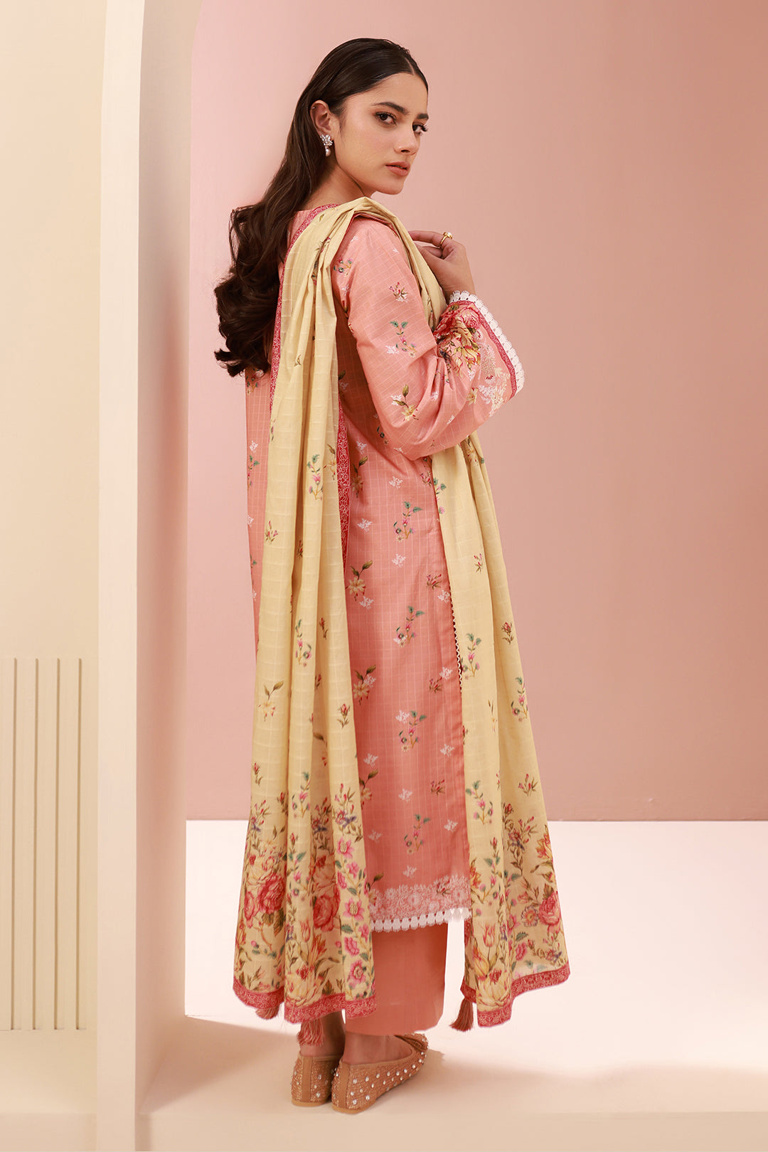 Zellbury | Unstitched 3 Piece Cambric | Shirt Shalwar Dupatta - 0665 - by - Libasekhas UK - Registered Vendor of : Zellbury Women - 100% Original Designer Dresss