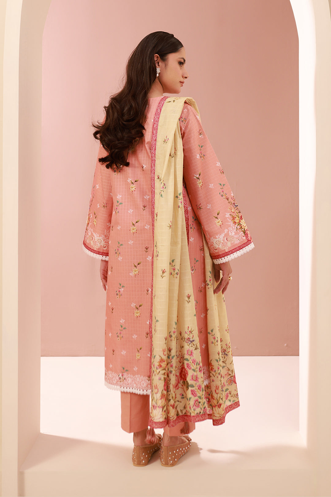 Zellbury | Unstitched 3 Piece Cambric | Shirt Shalwar Dupatta - 0665 - by - Libasekhas UK - Registered Vendor of : Zellbury Women - 100% Original Designer Dresss