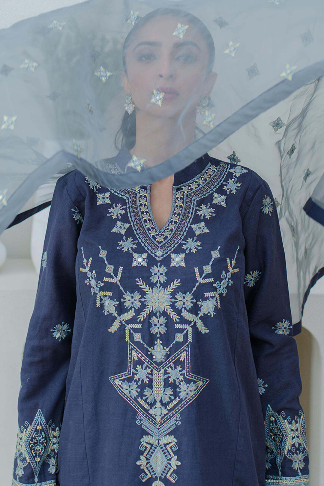 Zellbury | Unstitched 3 Piece Purple | Embroidered Shirt Shalwar Dupatta - 0300 - by - Libasekhas UK - Registered Vendor of : Zellbury Women - 100% Original Designer Dresss