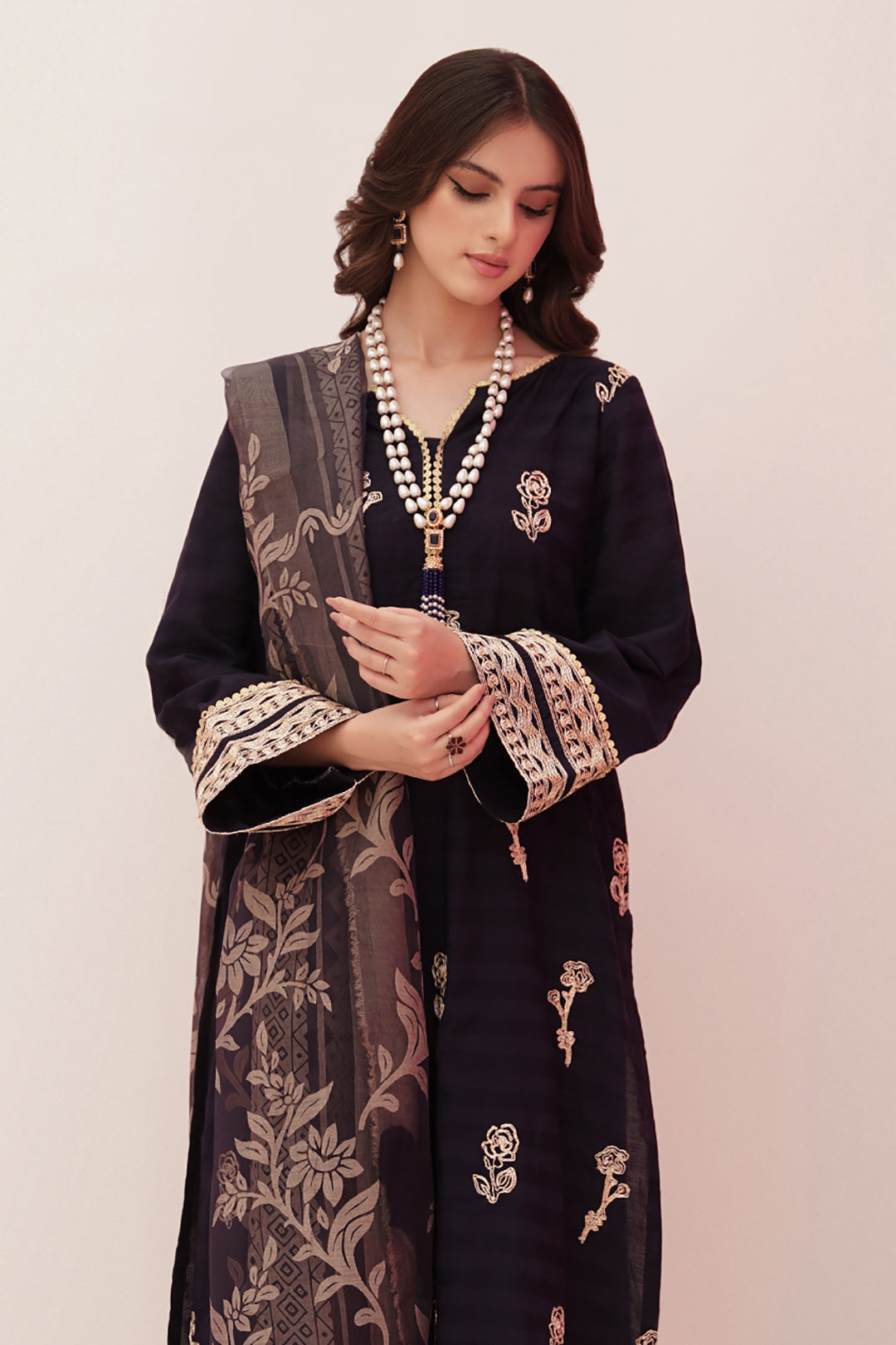 Zellbury | Unstitched 3 Piece Lawn | Embroidered Shirt Shalwar Dupatta - 0355 - by - Libasekhas UK - Registered Vendor of : Zellbury Women - 100% Original Designer Dresss