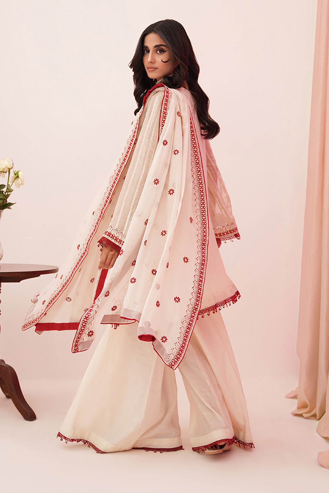 Zellbury | Unstitched 3 Piece Khaddi | Embroidered Shirt Shalwar Dupatta - 0363 - by - Libasekhas UK - Registered Vendor of : Zellbury Women - 100% Original Designer Dresss