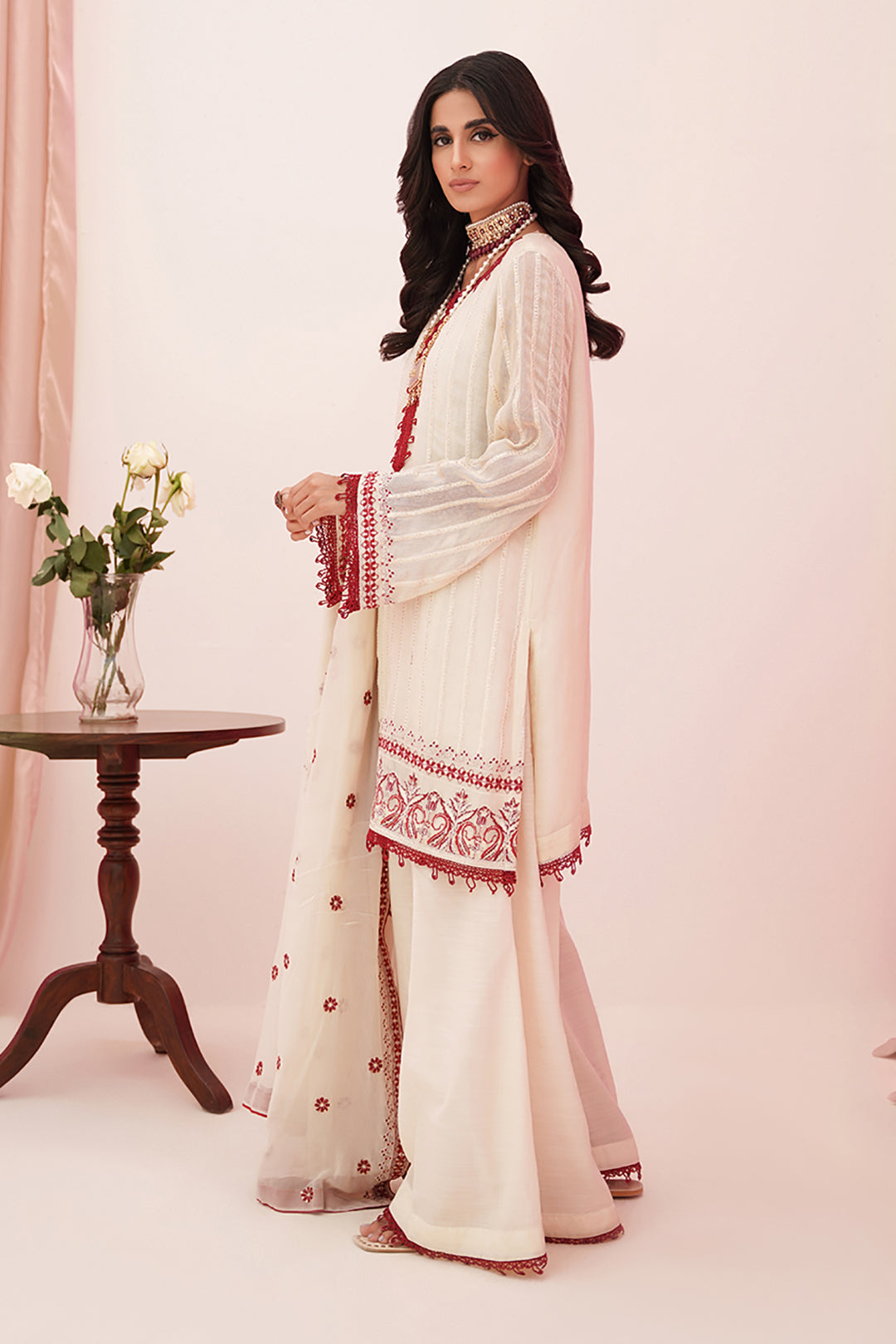Zellbury | Unstitched 3 Piece Khaddi | Embroidered Shirt Shalwar Dupatta - 0363 - by - Libasekhas UK - Registered Vendor of : Zellbury Women - 100% Original Designer Dresss