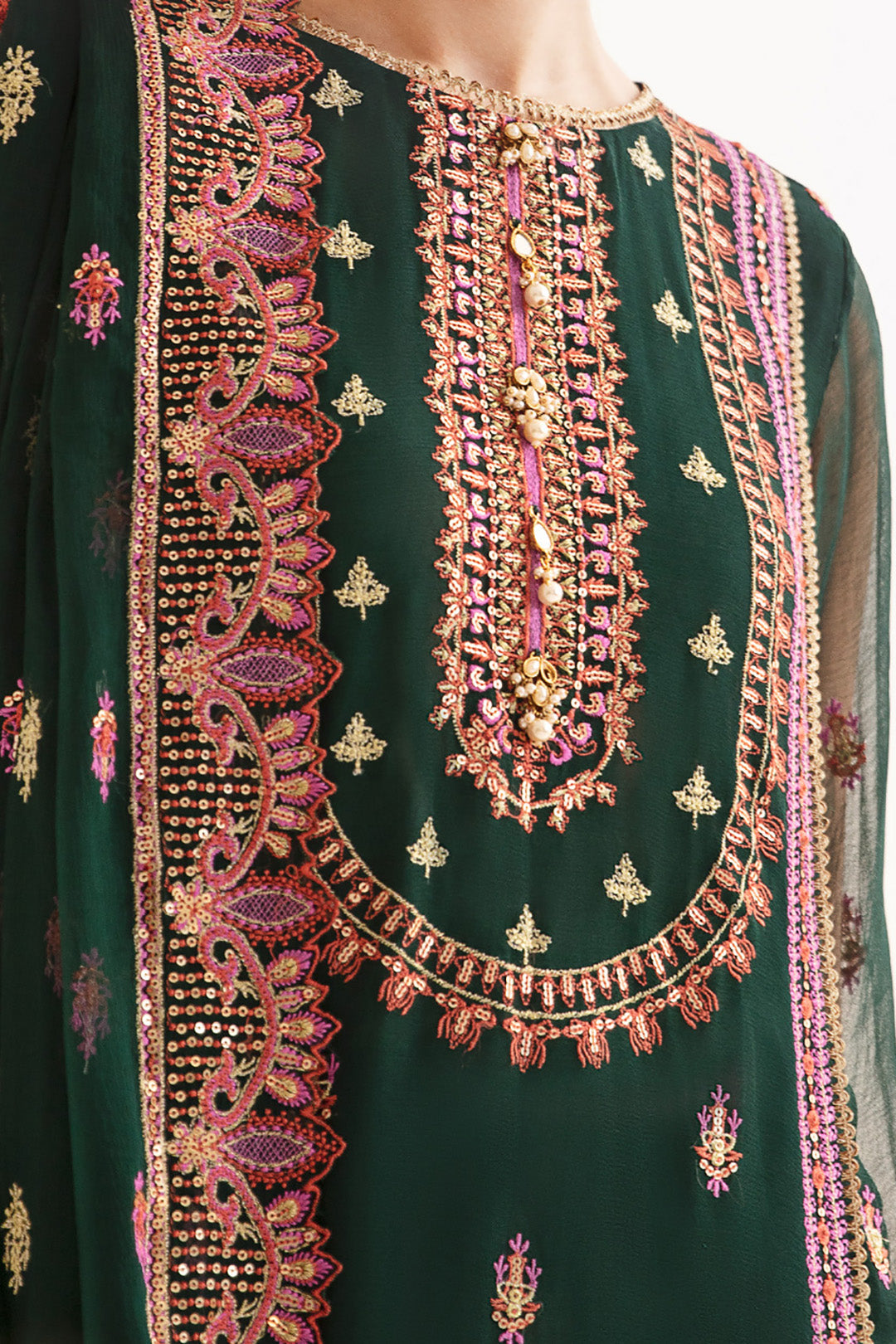 Zellbury | Unstitched 3 Piece | Embroidered Shirt Shalwar Dupatta - 0294 - by - Libasekhas UK - Registered Vendor of : Zellbury Women - 100% Original Designer Dresss
