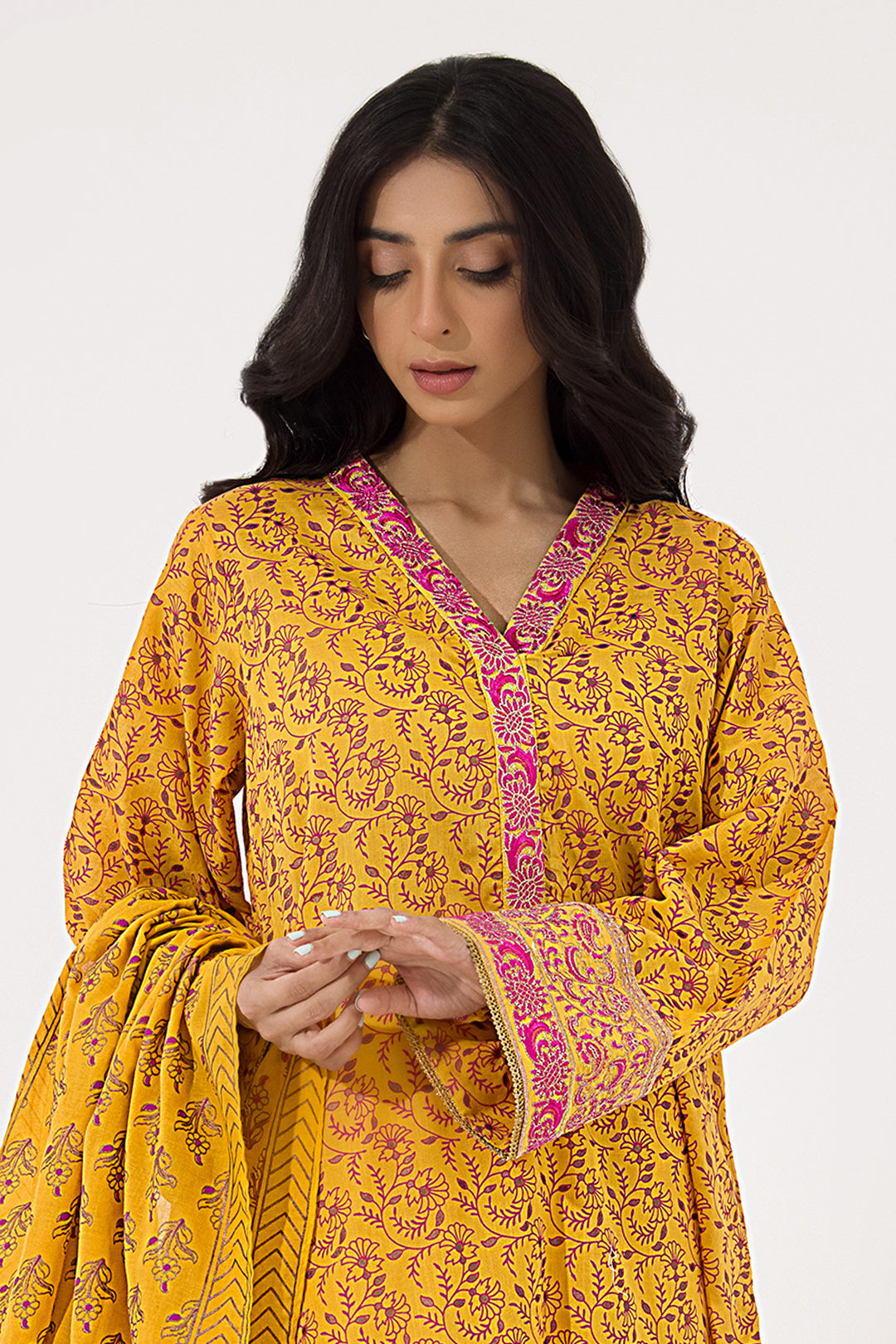 Zellbury | Unstitched 3 Piece Lawn | Embroidered Shirt Shalwar Dupatta - 0199 - by - Libasekhas UK - Registered Vendor of : Zellbury Women - 100% Original Designer Dresss
