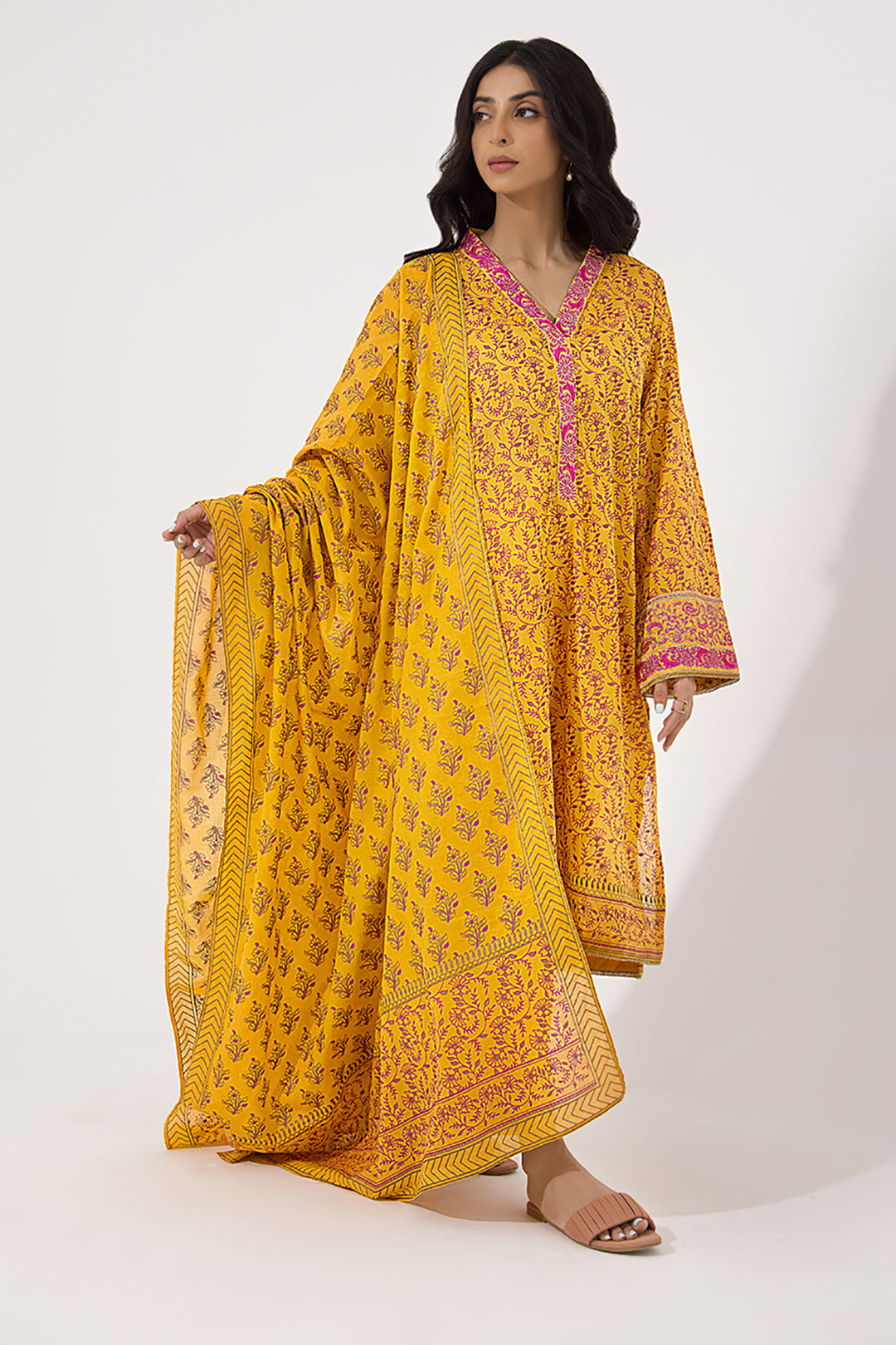 Zellbury | Unstitched 3 Piece Lawn | Embroidered Shirt Shalwar Dupatta - 0199 - by - Libasekhas UK - Registered Vendor of : Zellbury Women - 100% Original Designer Dresss
