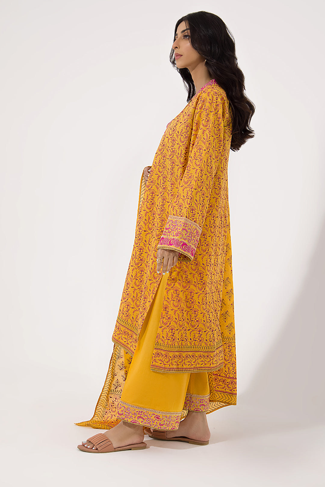 Zellbury | Unstitched 3 Piece Lawn | Embroidered Shirt Shalwar Dupatta - 0199 - by - Libasekhas UK - Registered Vendor of : Zellbury Women - 100% Original Designer Dresss