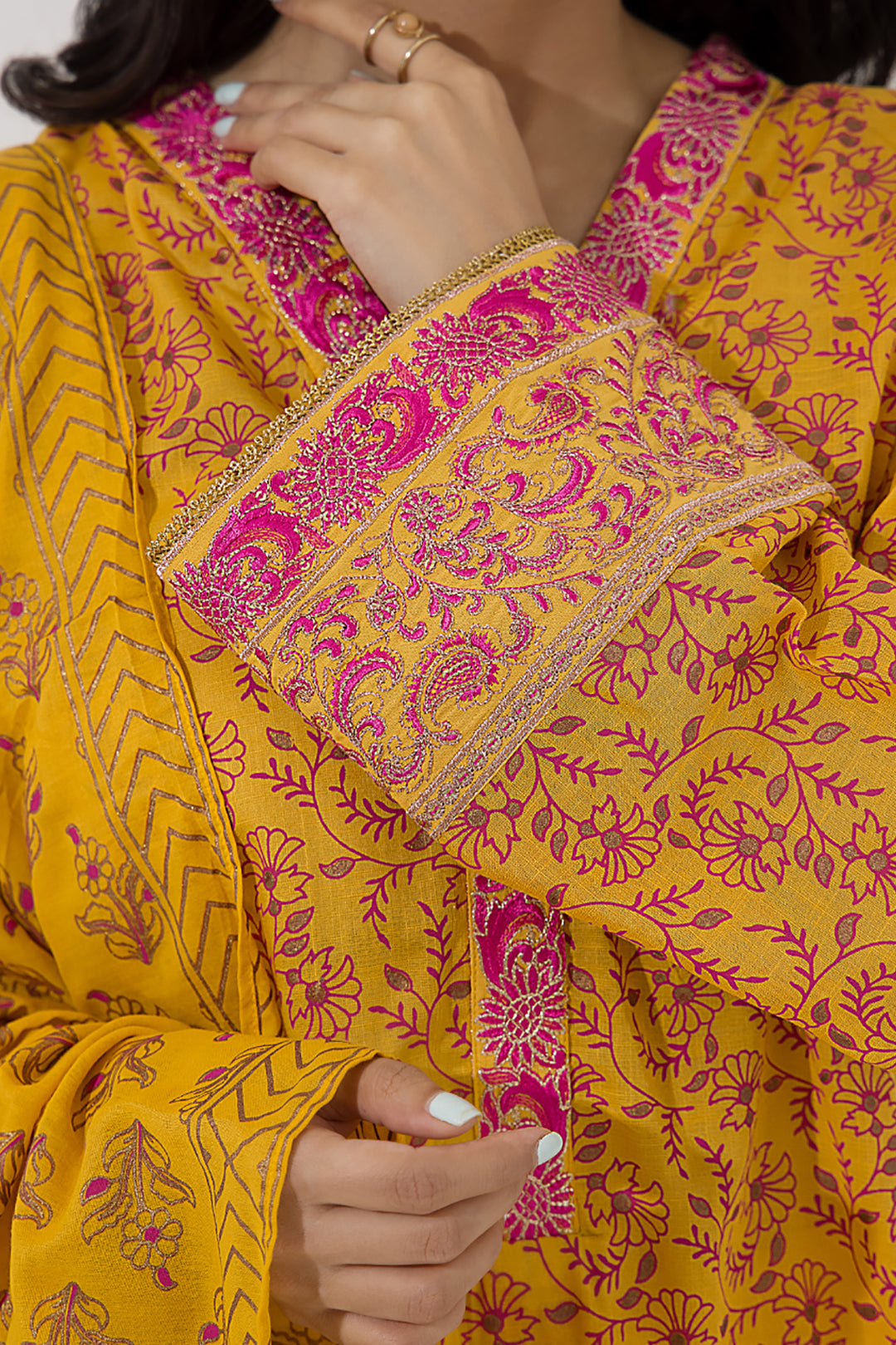 Zellbury | Unstitched 3 Piece Lawn | Embroidered Shirt Shalwar Dupatta - 0199 - by - Libasekhas UK - Registered Vendor of : Zellbury Women - 100% Original Designer Dresss