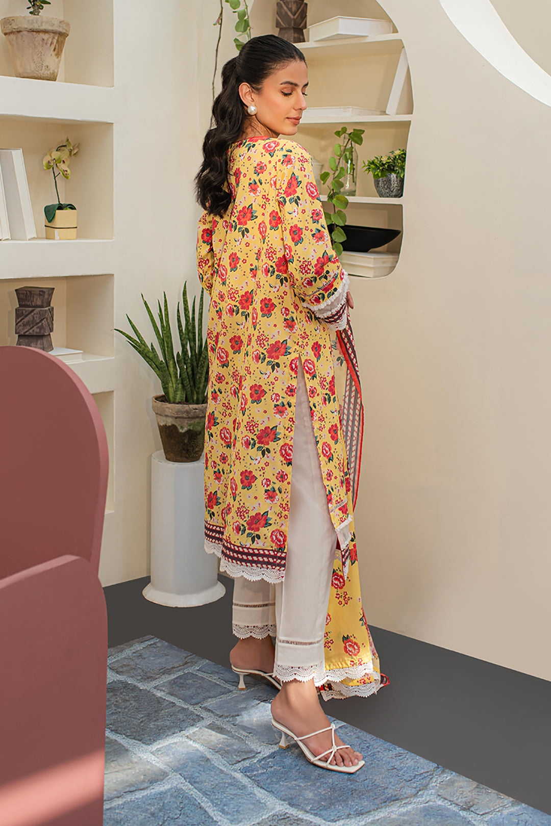 Zellbury | Unstitched 2 Piece Lawn | Embroidered Shirt Dupatta - 1168 - by - Libasekhas UK - Registered Vendor of : Zellbury Women - 100% Original Designer Dresss