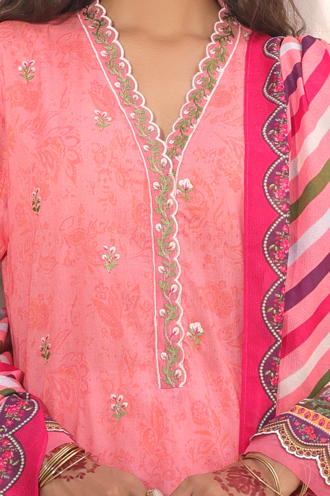 Zellbury | Unstitched 2 Piece Lawn | Embroidered Shirt Dupatta - 1658 - by - Libasekhas UK - Registered Vendor of : Zellbury Women - 100% Original Designer Dresss