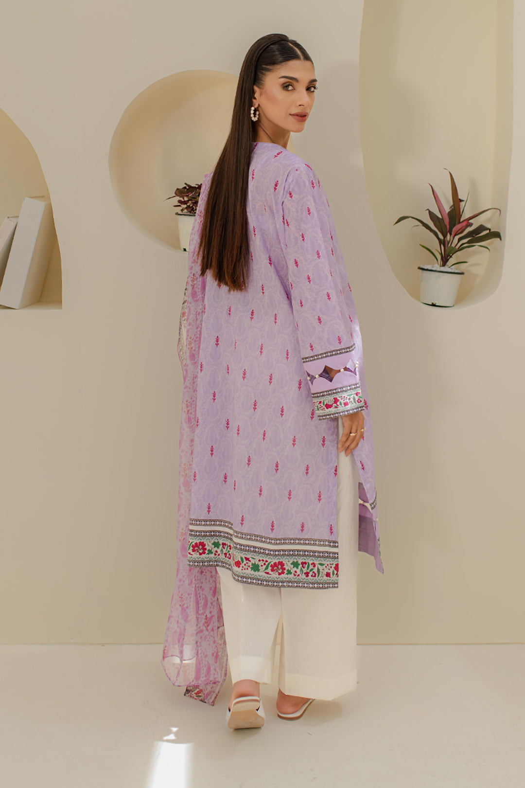 Zellbury | Unstitched 2 Piece Lawn | Embroidered Shirt Dupatta - 1659 - by - Libasekhas UK - Registered Vendor of : Zellbury Women - 100% Original Designer Dresss