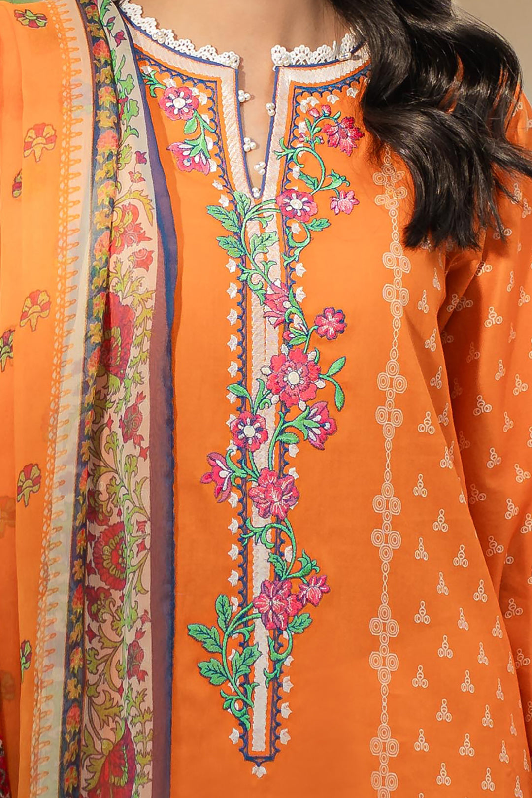 Zellbury | Unstitched 2 Piece Lawn | Embroidered Shirt Dupatta - 1661 - by - Libasekhas UK - Registered Vendor of : Zellbury Women - 100% Original Designer Dresss