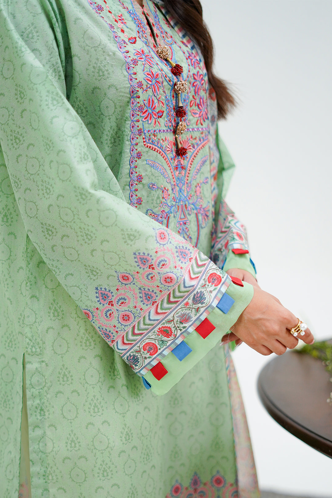 Zellbury | Unstitched 2 Piece Lawn | Embroidered Shirt Dupatta - 1715 - by - Libasekhas UK - Registered Vendor of : Zellbury Women - 100% Original Designer Dresss