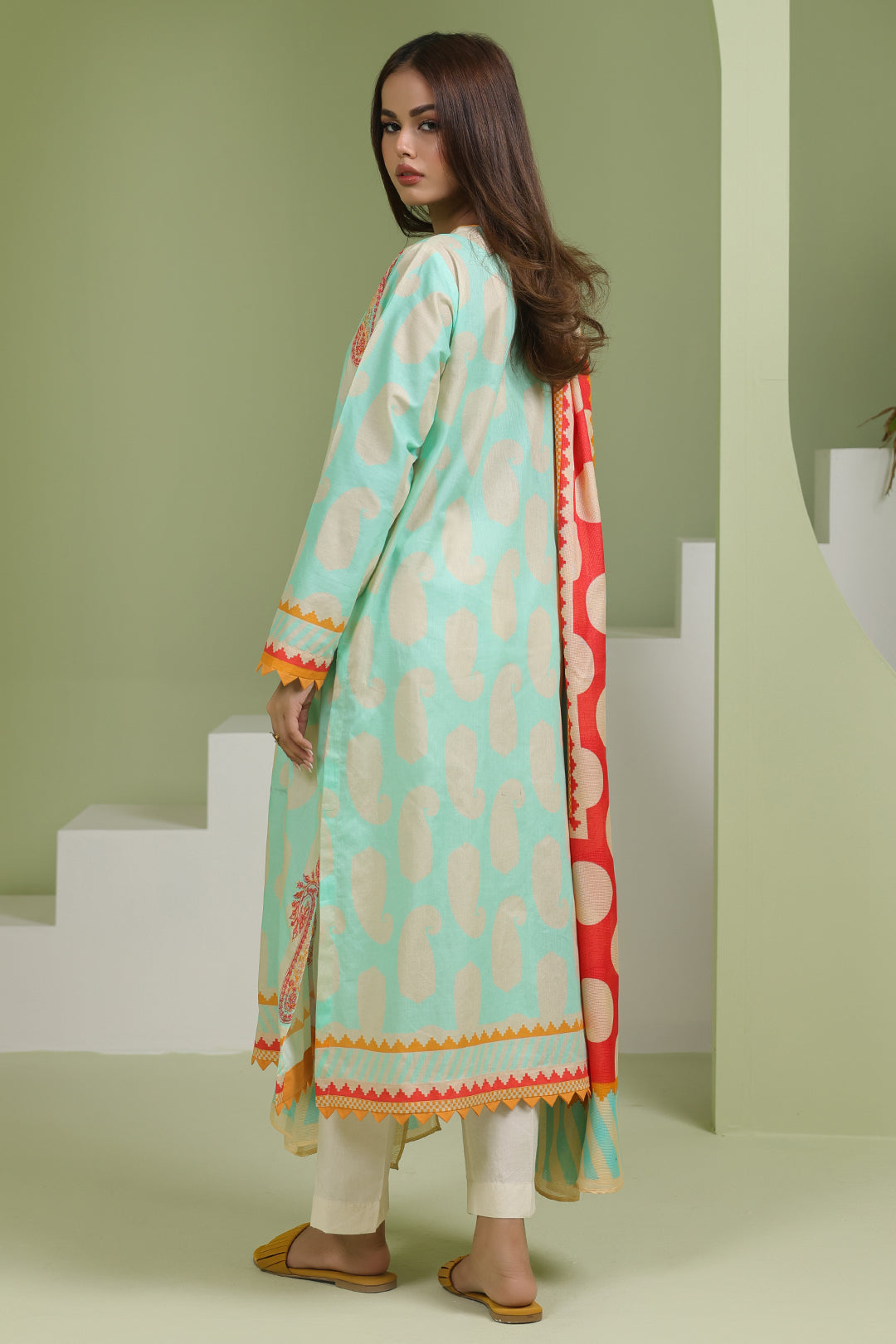 Zellbury | Unstitched 2 Piece Lawn | Embroidered Shirt Dupatta - 1716 - by - Libasekhas UK - Registered Vendor of : Zellbury Women - 100% Original Designer Dresss