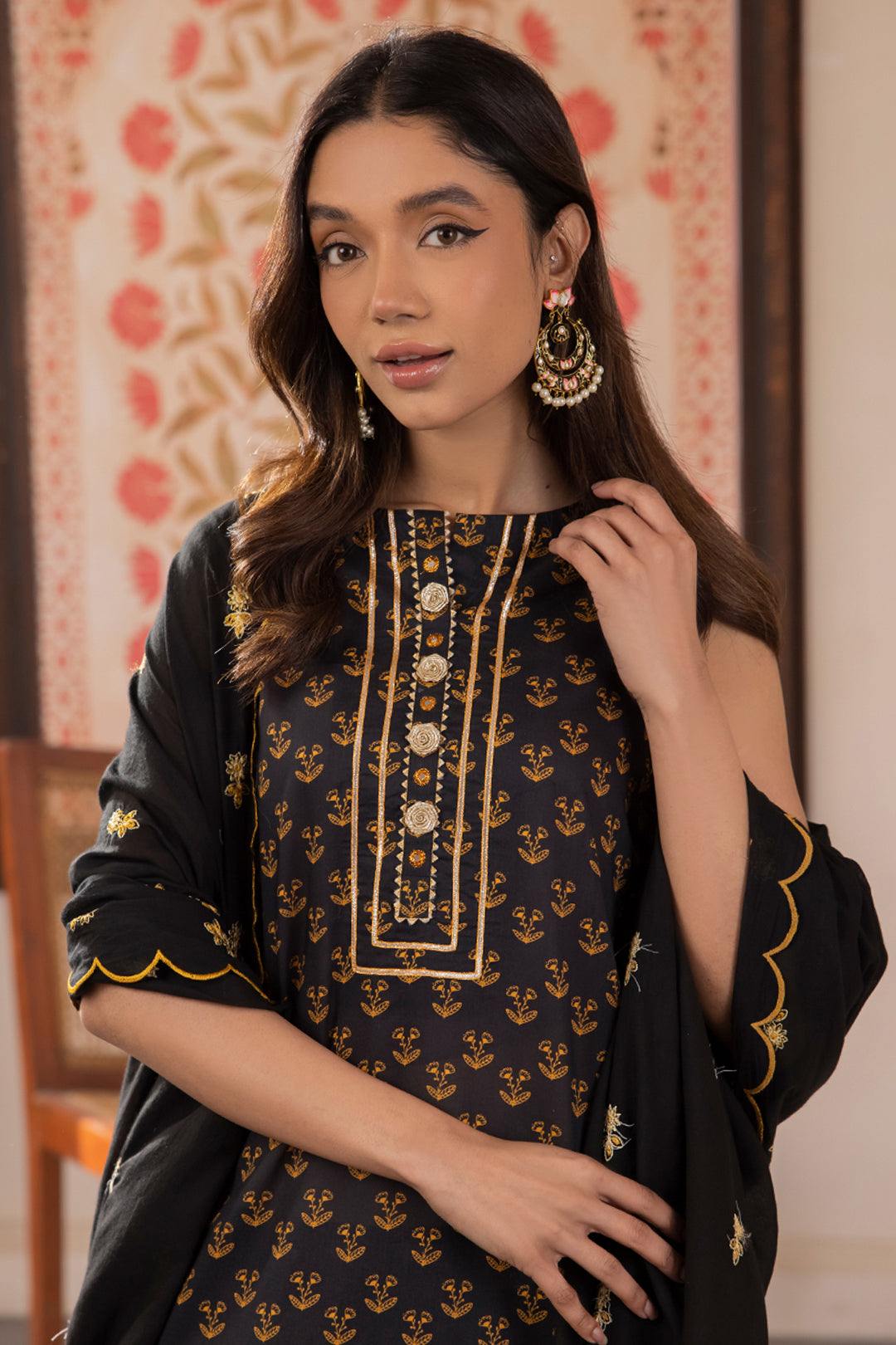 Zellbury | Unstitched 3 Piece Lawn | Embroidered Shirt Shalwar Dupatta - 1107 - by - Libasekhas UK - Registered Vendor of : Zellbury Women - 100% Original Designer Dresss