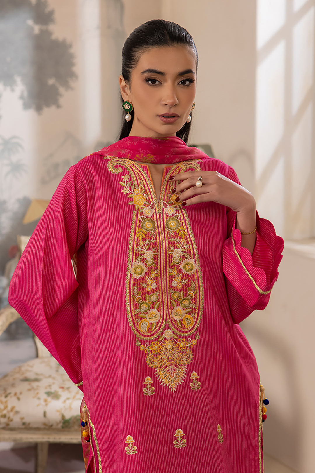 Zellbury | Unstitched 3 Piece Lawn | Embroidered Shirt Shalwar Dupatta - 1116 - by - Libasekhas UK - Registered Vendor of : Zellbury Women - 100% Original Designer Dresss
