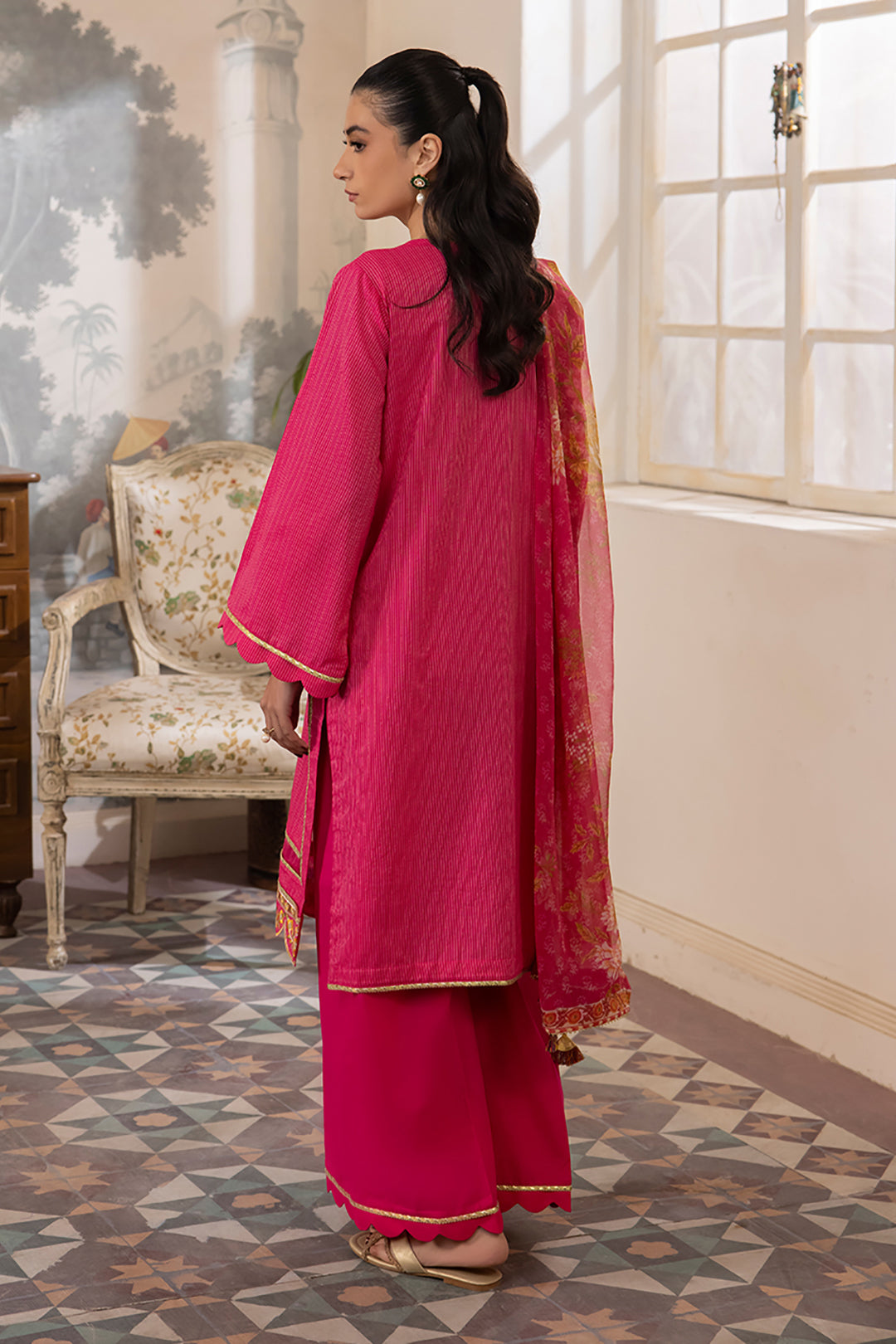 Zellbury | Unstitched 3 Piece Lawn | Embroidered Shirt Shalwar Dupatta - 1116 - by - Libasekhas UK - Registered Vendor of : Zellbury Women - 100% Original Designer Dresss
