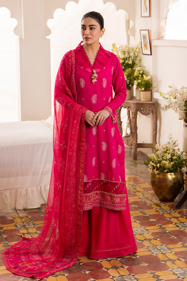 Zellbury | Unstitched 3 Piece Jacquard | Embroidered Shirt Shalwar Dupatta - 1118 - by - Libasekhas UK - Registered Vendor of : Zellbury Women - 100% Original Designer Dresss
