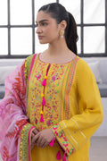 Zellbury | Unstitched 3 Piece Yellow | Embroidered Shirt Shalwar Dupatta - 1126 - by - Libasekhas UK - Registered Vendor of : Zellbury Women - 100% Original Designer Dresss