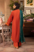 Zellbury | Unstitched 3 Piece Red | Embroidered Shirt Shalwar Dupatta - 1136 - by - Libasekhas UK - Registered Vendor of : Zellbury Women - 100% Original Designer Dresss