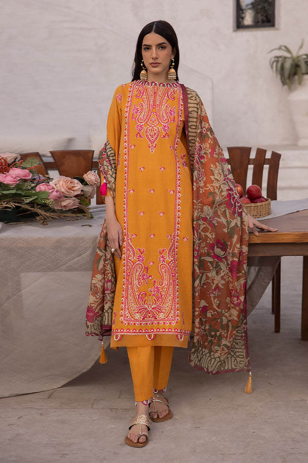 Zellbury | Unstitched 3 Piece Cambric | Embroidered Shirt Shalwar Dupatta - 1142 - by - Libasekhas UK - Registered Vendor of : Zellbury Women - 100% Original Designer Dresss