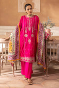 Zellbury | Unstitched 3 Piece Magenta | Embroidered Shirt Shalwar Dupatta - 1145 - by - Libasekhas UK - Registered Vendor of : Zellbury Women - 100% Original Designer Dresss