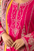 Zellbury | Unstitched 3 Piece Magenta | Embroidered Shirt Shalwar Dupatta - 1145 - by - Libasekhas UK - Registered Vendor of : Zellbury Women - 100% Original Designer Dresss