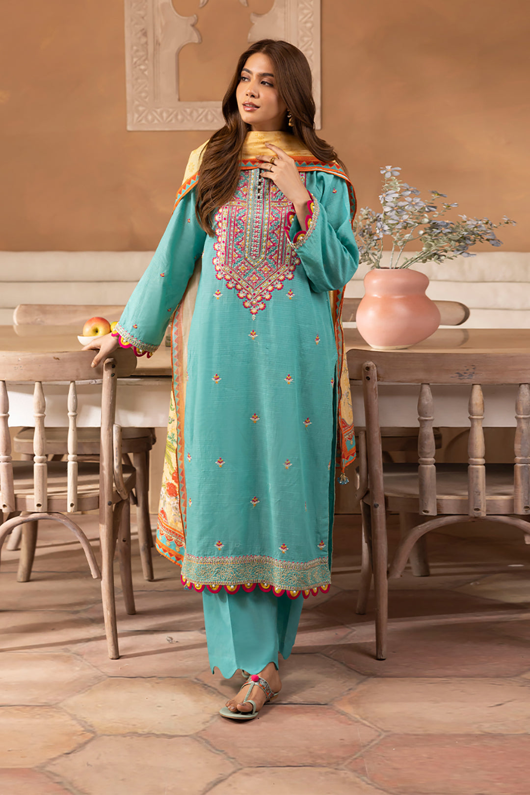 Zellbury | Unstitched 3 Piece Lawn | Embroidered Shirt Shalwar Dupatta - 1146 - by - Libasekhas UK - Registered Vendor of : Zellbury Women - 100% Original Designer Dresss