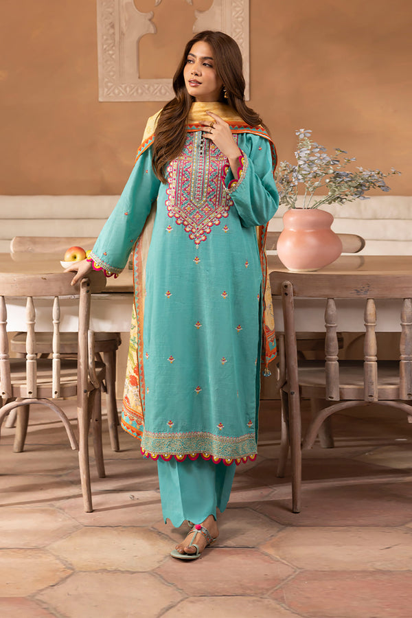 Zellbury | Unstitched 3 Piece Lawn | Embroidered Shirt Shalwar Dupatta - 1146 - by - Libasekhas UK - Registered Vendor of : Zellbury Women - 100% Original Designer Dresss