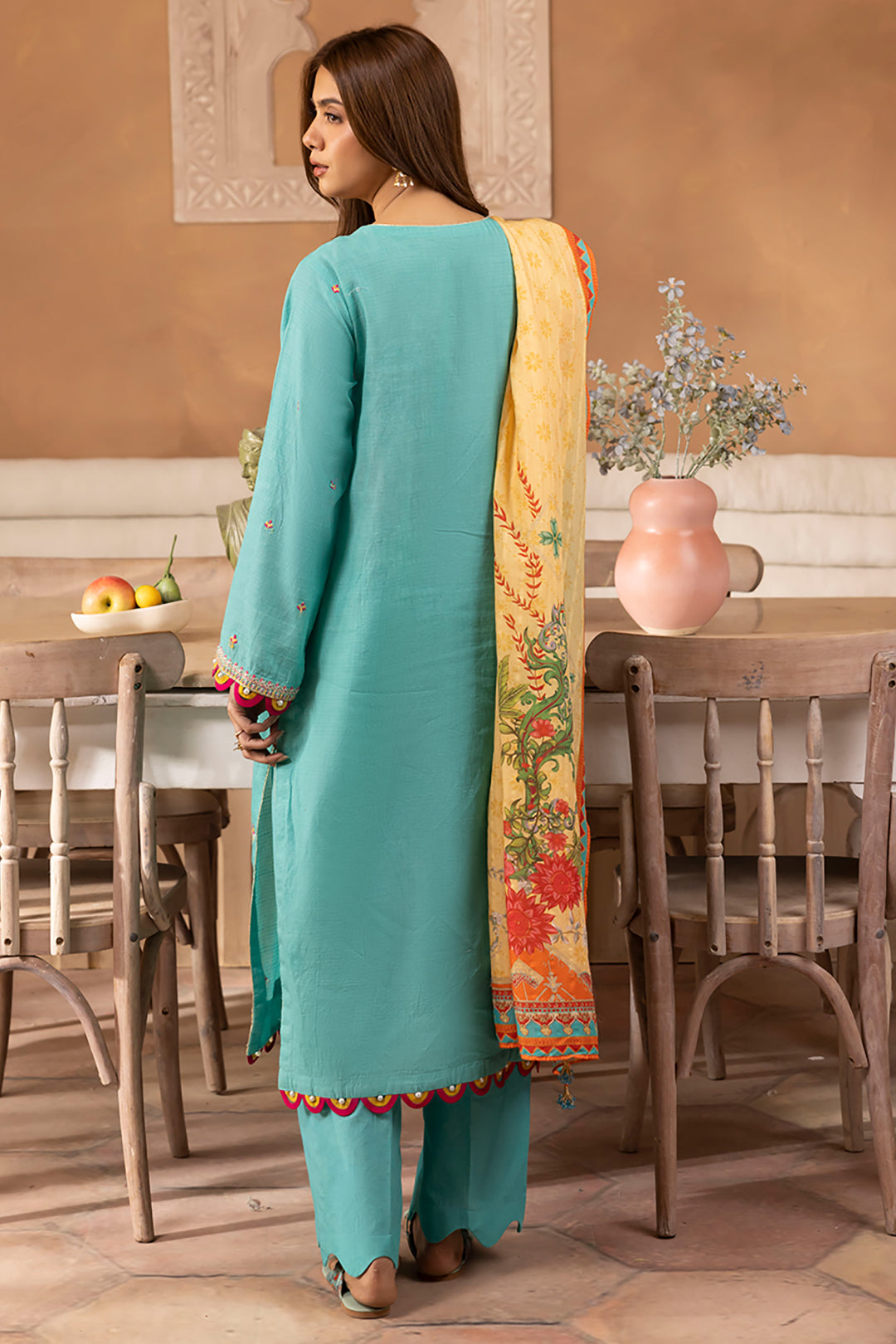 Zellbury | Unstitched 3 Piece Lawn | Embroidered Shirt Shalwar Dupatta - 1146 - by - Libasekhas UK - Registered Vendor of : Zellbury Women - 100% Original Designer Dresss