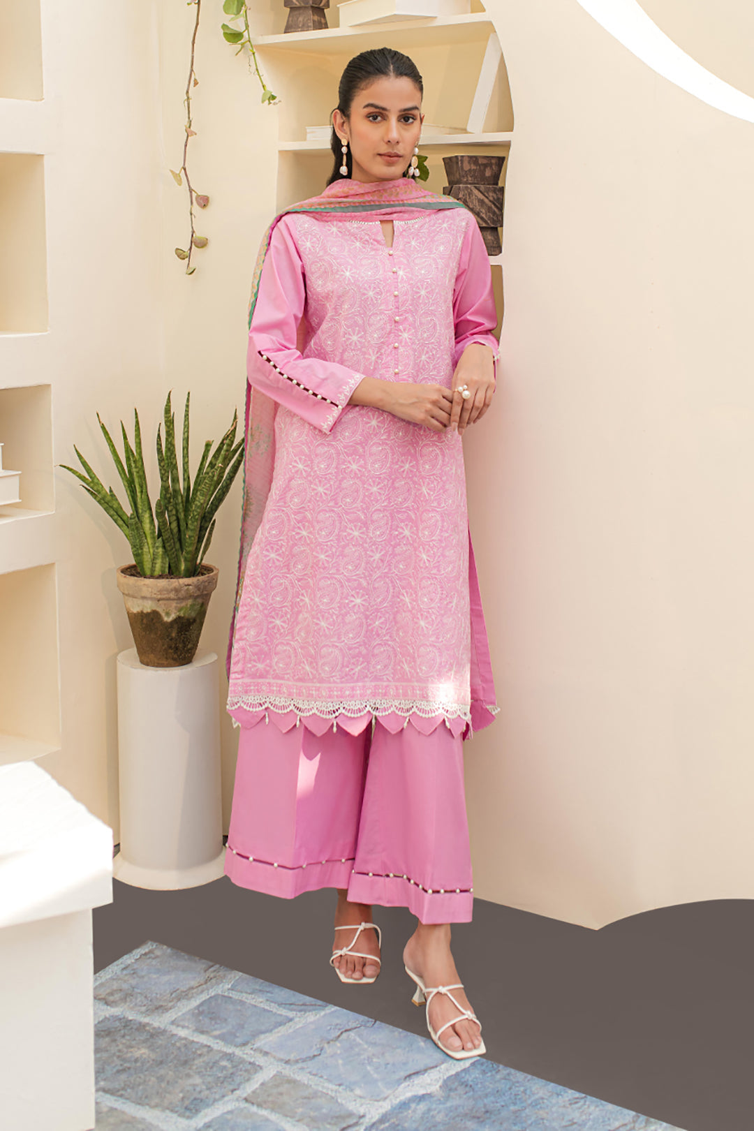 Zellbury | Unstitched 3 Piece Lawn | Embroidered Shirt Shalwar Dupatta - 1260 - by - Libasekhas UK - Registered Vendor of : Zellbury Women - 100% Original Designer Dresss