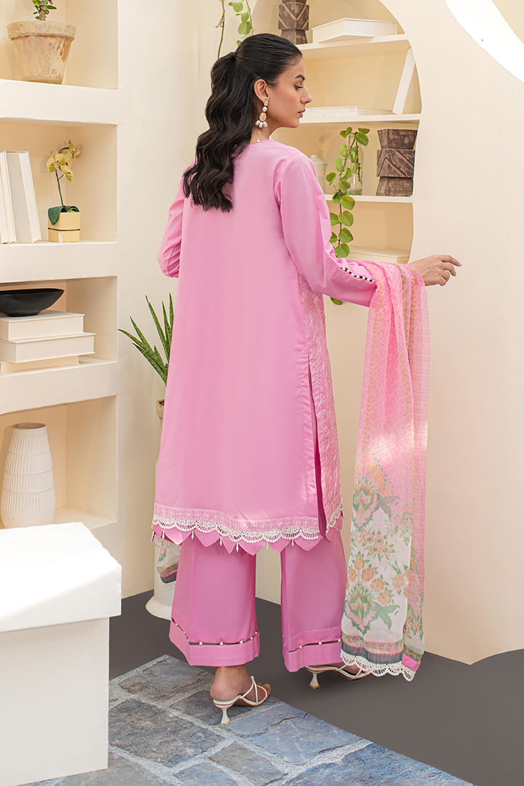 Zellbury | Unstitched 3 Piece Lawn | Embroidered Shirt Shalwar Dupatta - 1260 - by - Libasekhas UK - Registered Vendor of : Zellbury Women - 100% Original Designer Dresss