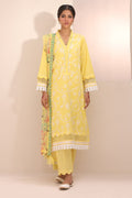 Zellbury | Unstitched 3 Piece Lawn | Embroidered Shirt Shalwar Dupatta - 1261 - by - Libasekhas UK - Registered Vendor of : Zellbury Women - 100% Original Designer Dresss