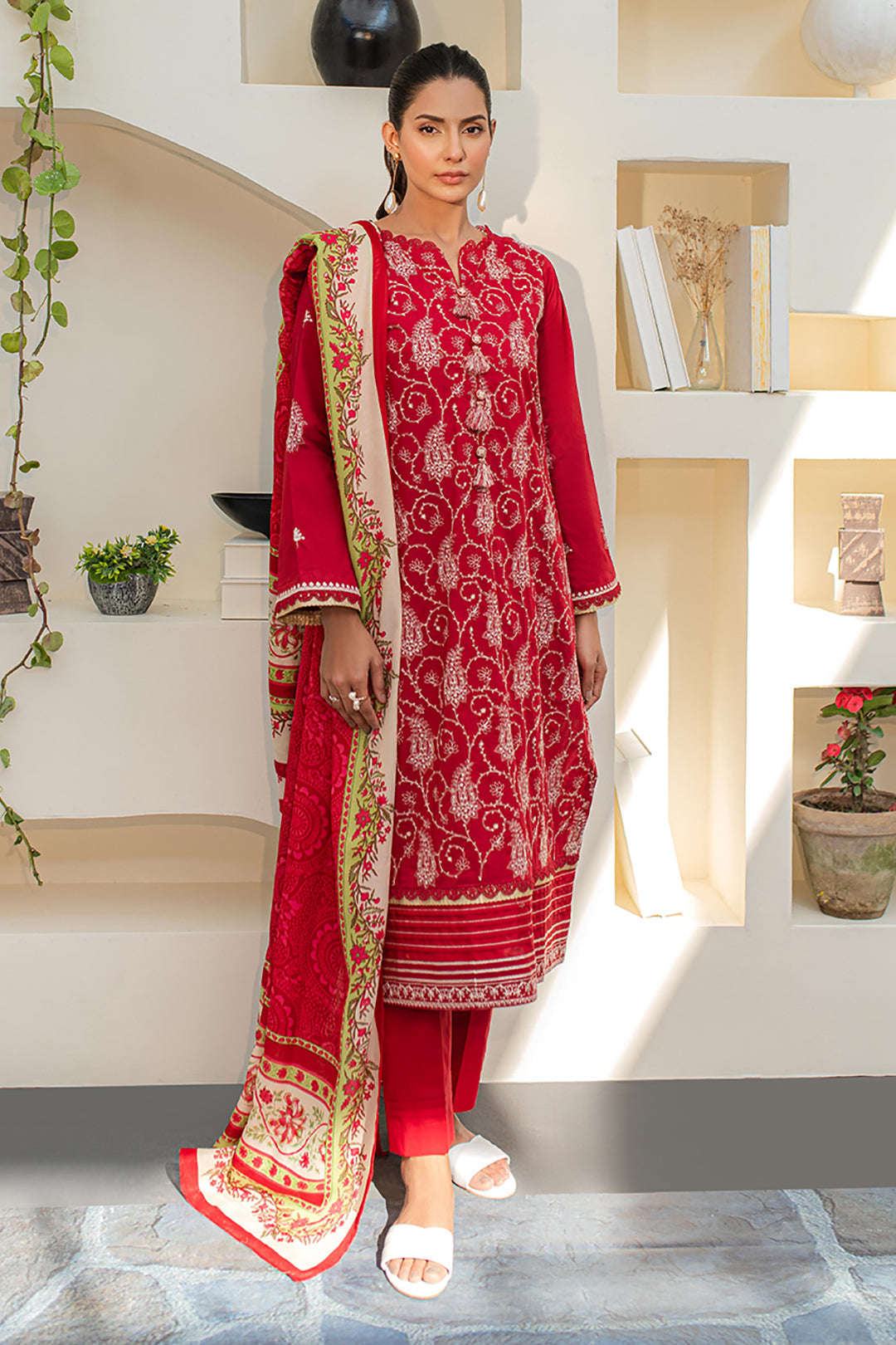 Zellbury | Unstitched 3 Piece Lawn | Embroidered Shirt Shalwar Dupatta - 1262 - by - Libasekhas UK - Registered Vendor of : Zellbury Women - 100% Original Designer Dresss
