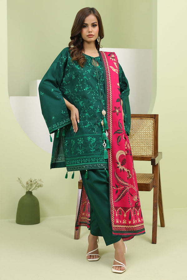 Zellbury | Unstitched 3 Piece Lawn | Embroidered Shirt Shalwar Dupatta - 1264 - by - Libasekhas UK - Registered Vendor of : Zellbury Women - 100% Original Designer Dresss