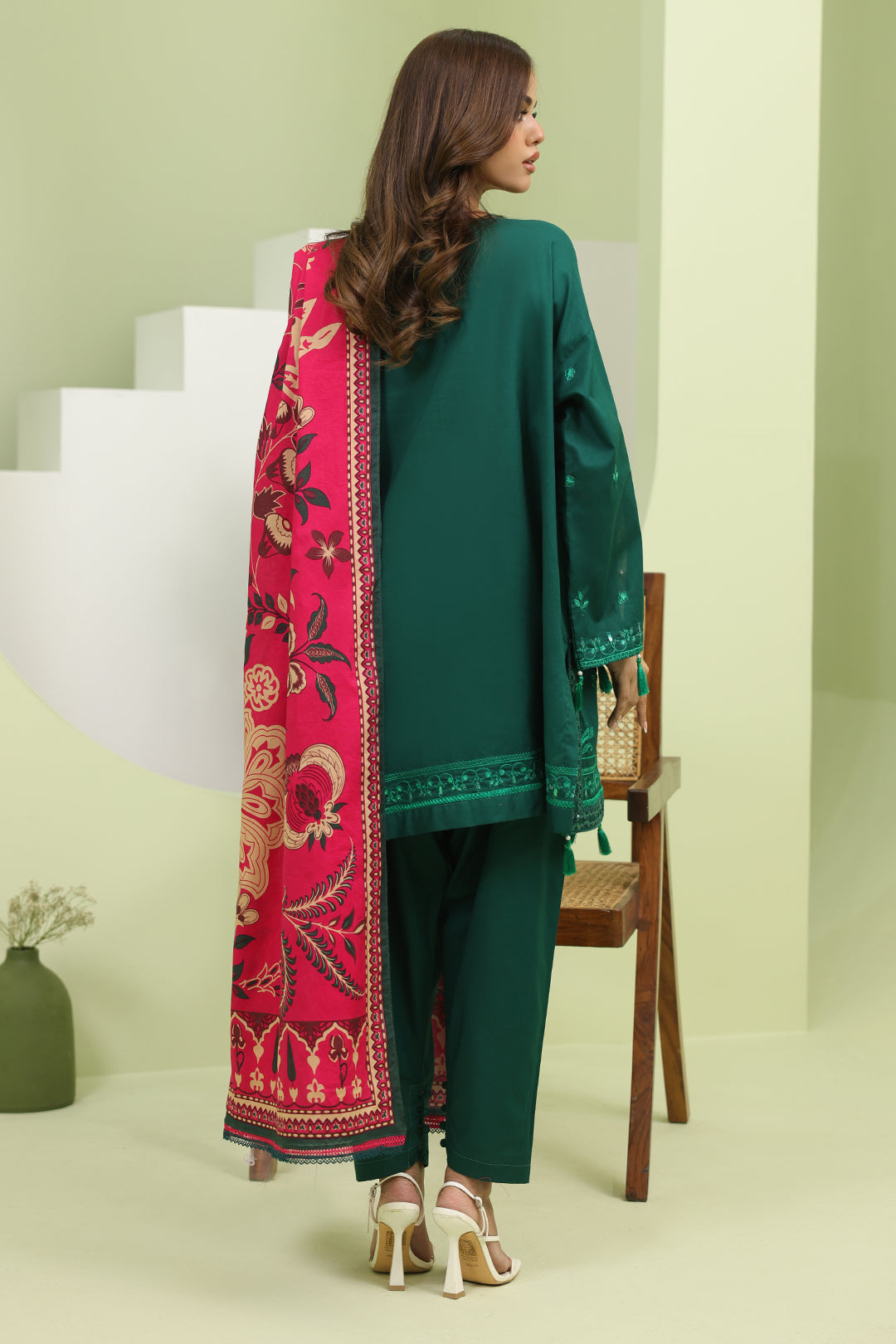 Zellbury | Unstitched 3 Piece Lawn | Embroidered Shirt Shalwar Dupatta - 1264 - by - Libasekhas UK - Registered Vendor of : Zellbury Women - 100% Original Designer Dresss