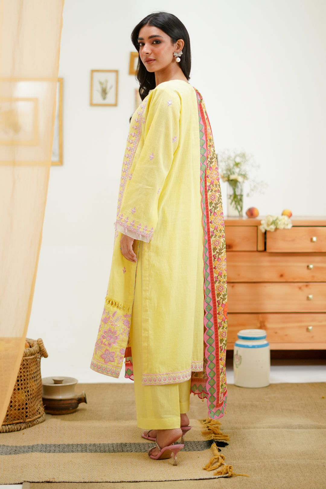 Zellbury | Unstitched 3 Piece Lawn | Embroidered Shirt Shalwar Dupatta - 1266 - by - Libasekhas UK - Registered Vendor of : Zellbury Women - 100% Original Designer Dresss