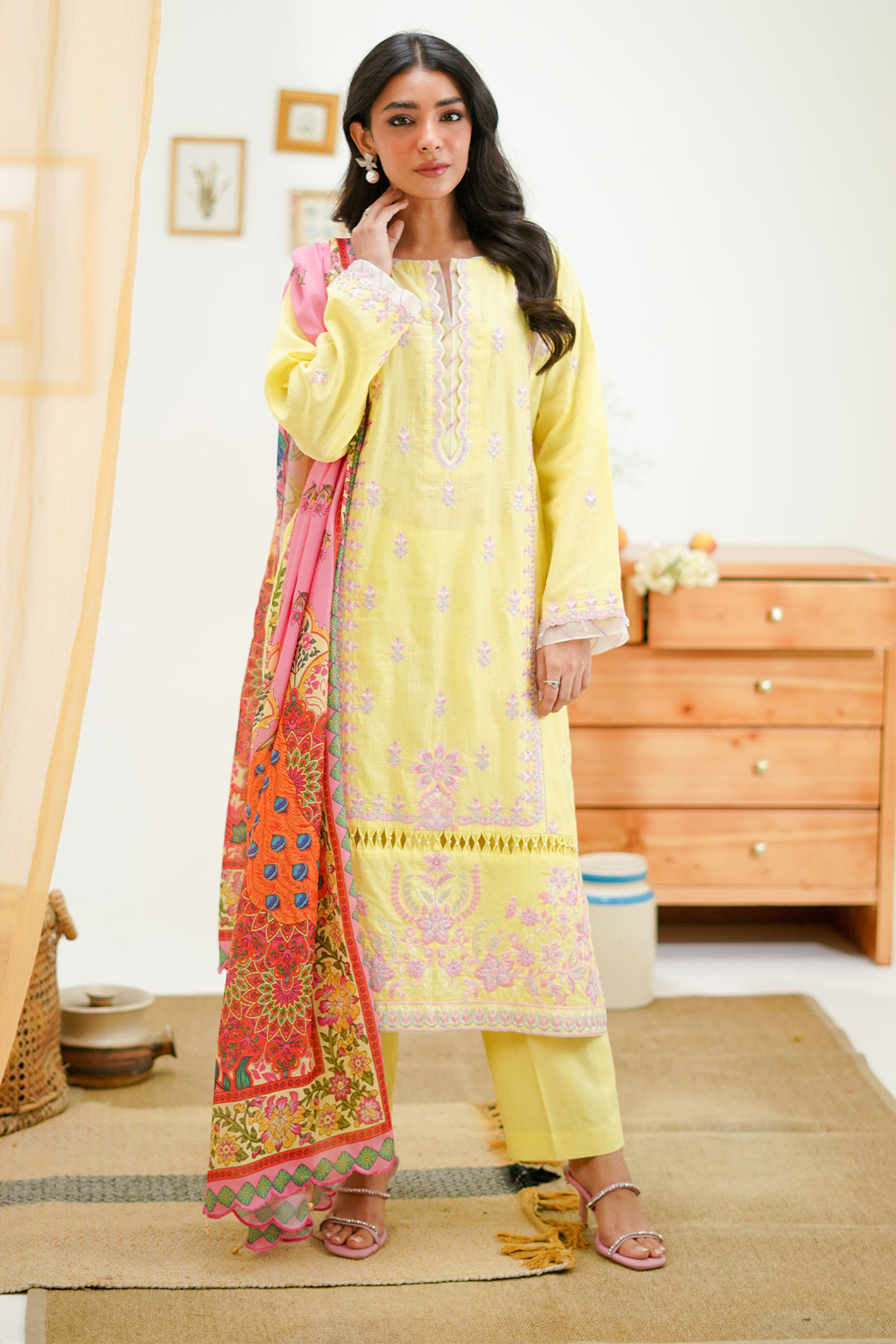 Zellbury | Unstitched 3 Piece Lawn | Embroidered Shirt Shalwar Dupatta - 1266 - by - Libasekhas UK - Registered Vendor of : Zellbury Women - 100% Original Designer Dresss