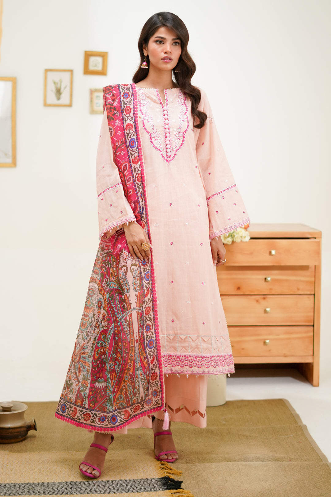 Zellbury | Unstitched 3 Piece Lawn | Embroidered Shirt Shalwar Dupatta - 1267 - by - Libasekhas UK - Registered Vendor of : Zellbury Women - 100% Original Designer Dresss
