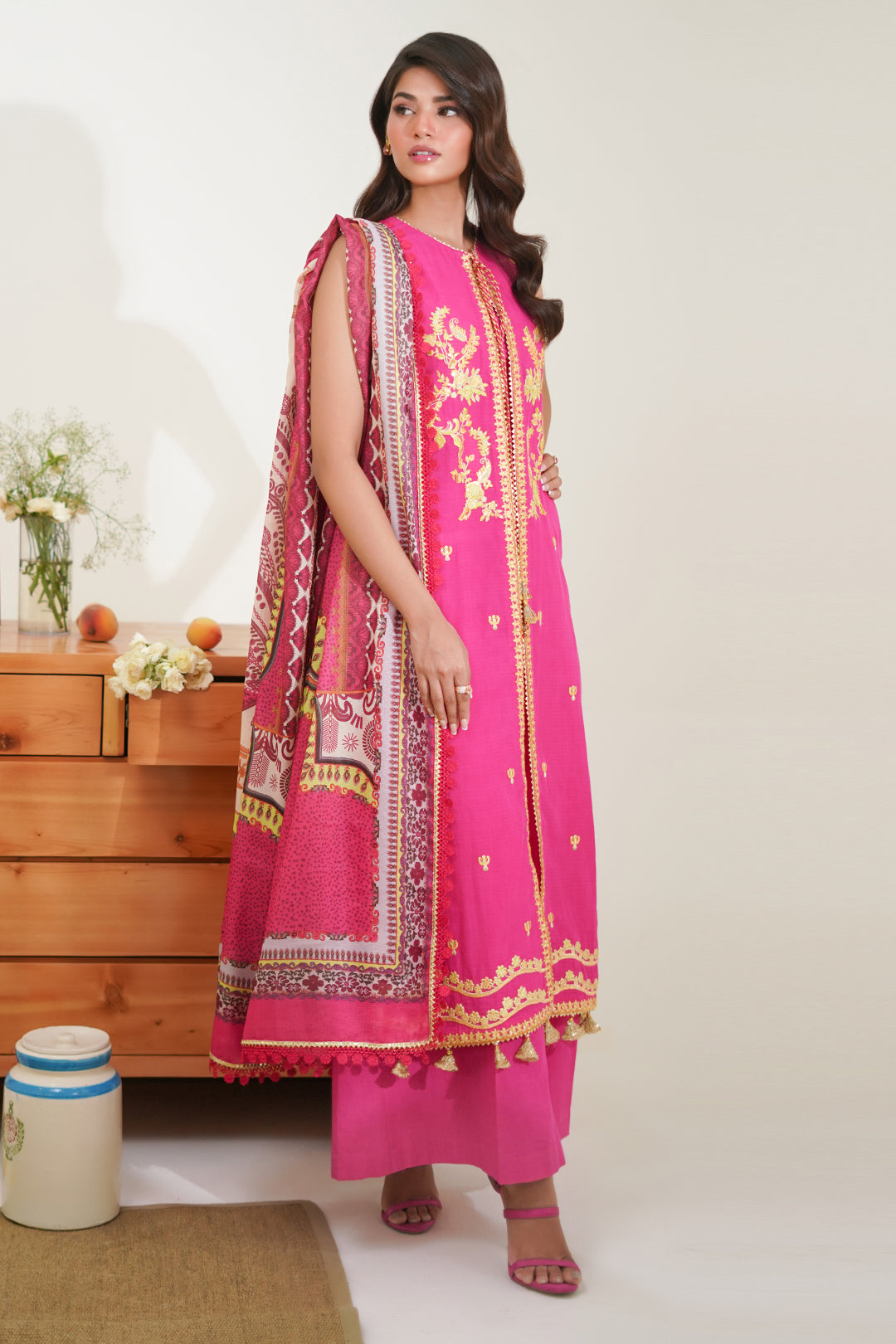 Zellbury | Unstitched 3 Piece Lawn | Embroidered Shirt Shalwar Dupatta - 1270 - by - Libasekhas UK - Registered Vendor of : Zellbury Women - 100% Original Designer Dresss
