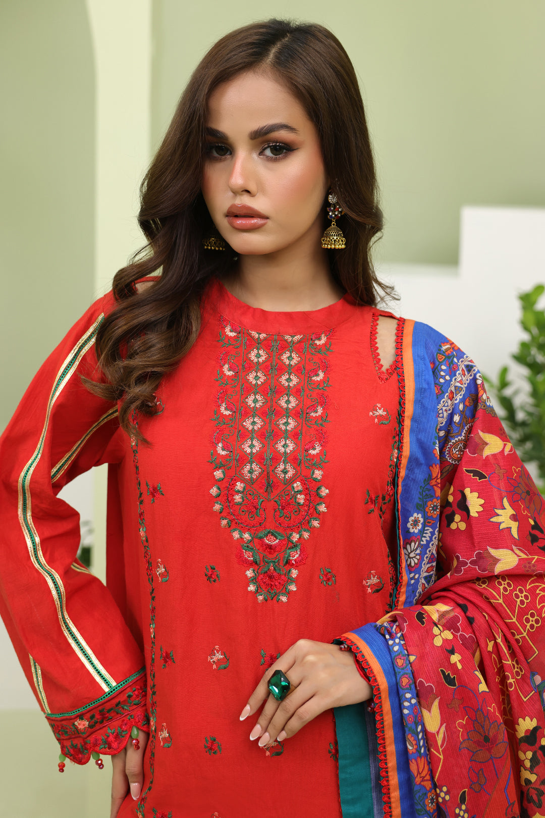 Zellbury | Unstitched 3 Piece Lawn | Embroidered Shirt Shalwar Dupatta - 1271 - by - Libasekhas UK - Registered Vendor of : Zellbury Women - 100% Original Designer Dresss