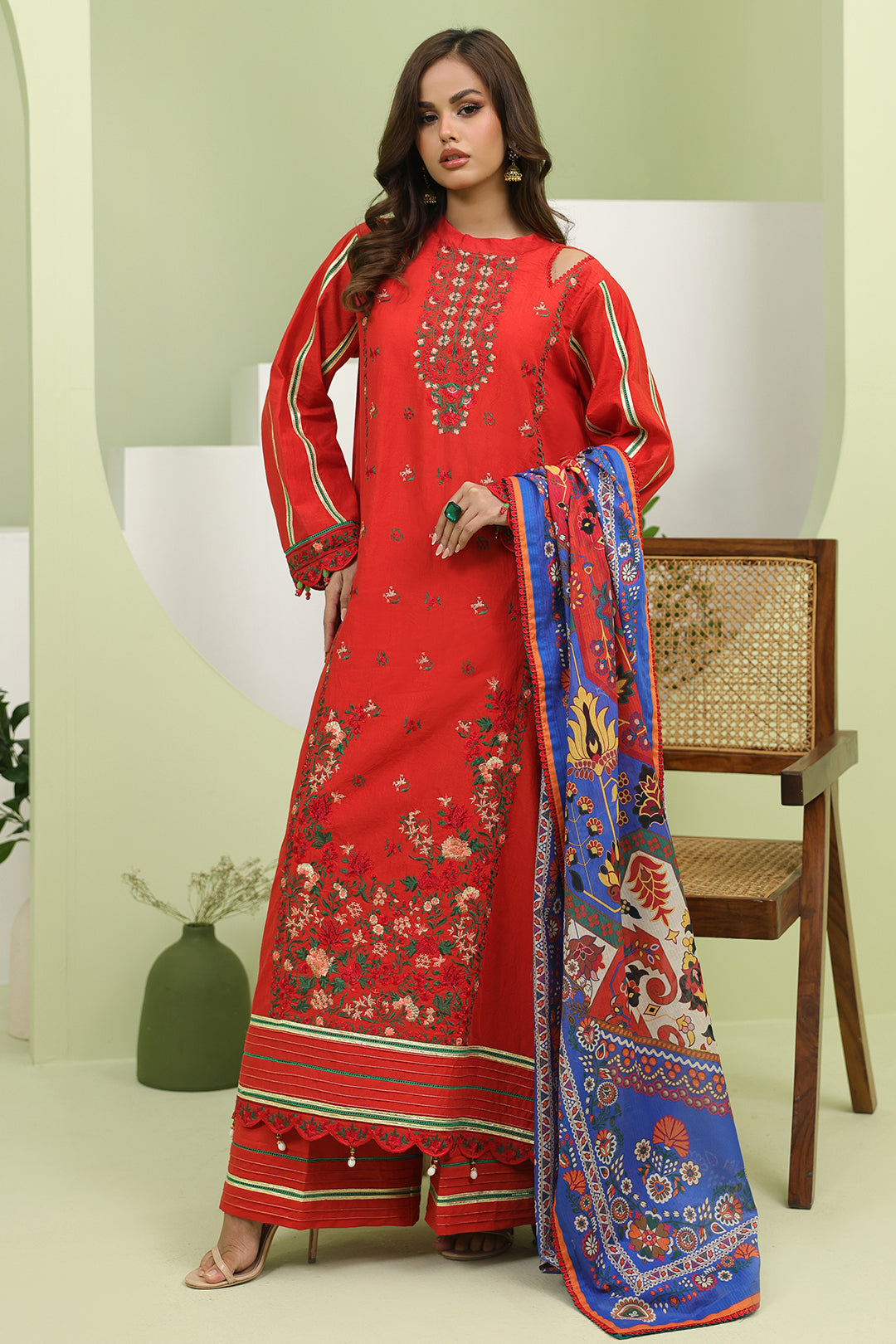 Zellbury | Unstitched 3 Piece Lawn | Embroidered Shirt Shalwar Dupatta - 1271 - by - Libasekhas UK - Registered Vendor of : Zellbury Women - 100% Original Designer Dresss