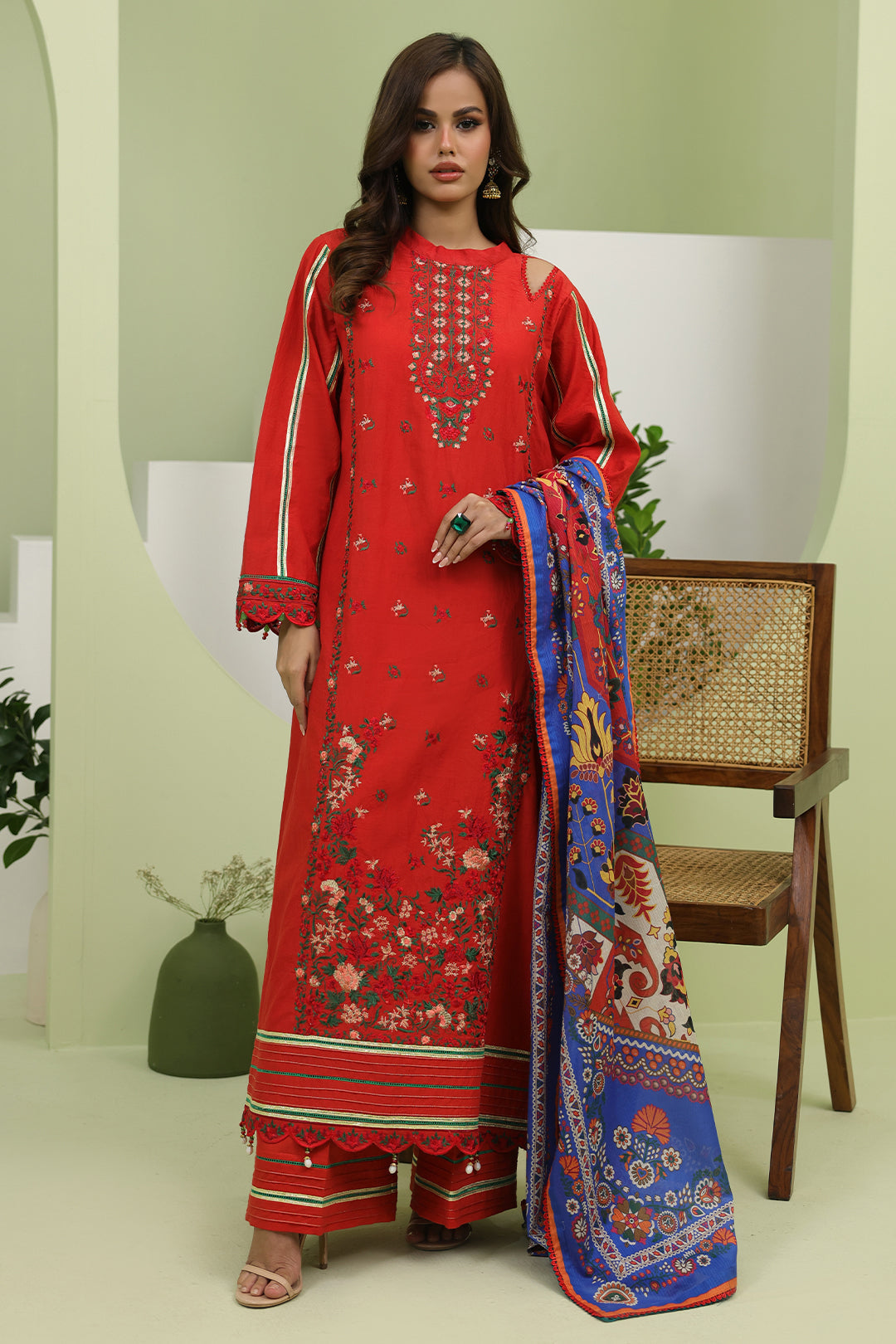 Zellbury | Unstitched 3 Piece Lawn | Embroidered Shirt Shalwar Dupatta - 1271 - by - Libasekhas UK - Registered Vendor of : Zellbury Women - 100% Original Designer Dresss