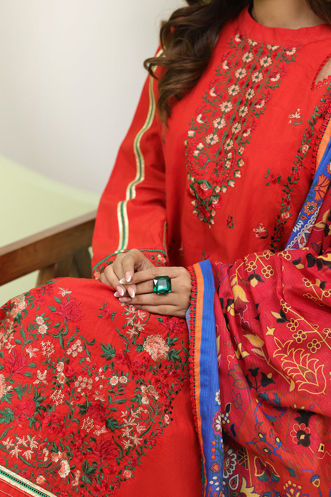 Zellbury | Unstitched 3 Piece Lawn | Embroidered Shirt Shalwar Dupatta - 1271 - by - Libasekhas UK - Registered Vendor of : Zellbury Women - 100% Original Designer Dresss